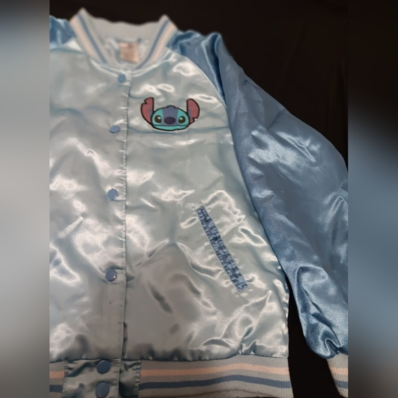 EUC Disney Store Stitch Varsity Jacket Kids - Picture 2 of 11